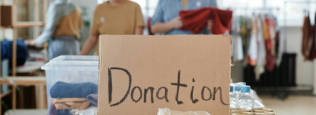 Charity donation box